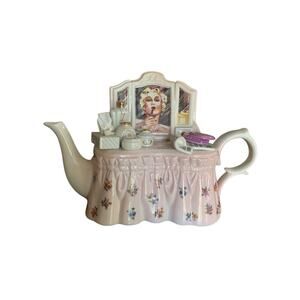 RARE Paul Cardew Ladies Dressing Table Vanity Glam Teapot Limited Edition Signed